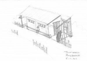 20121106 100169Amazonica toiletgebouw perspectief